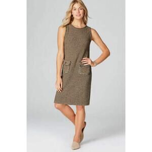J. Jill Tweed Cotton Blend Dress EUC S Cotton Blend